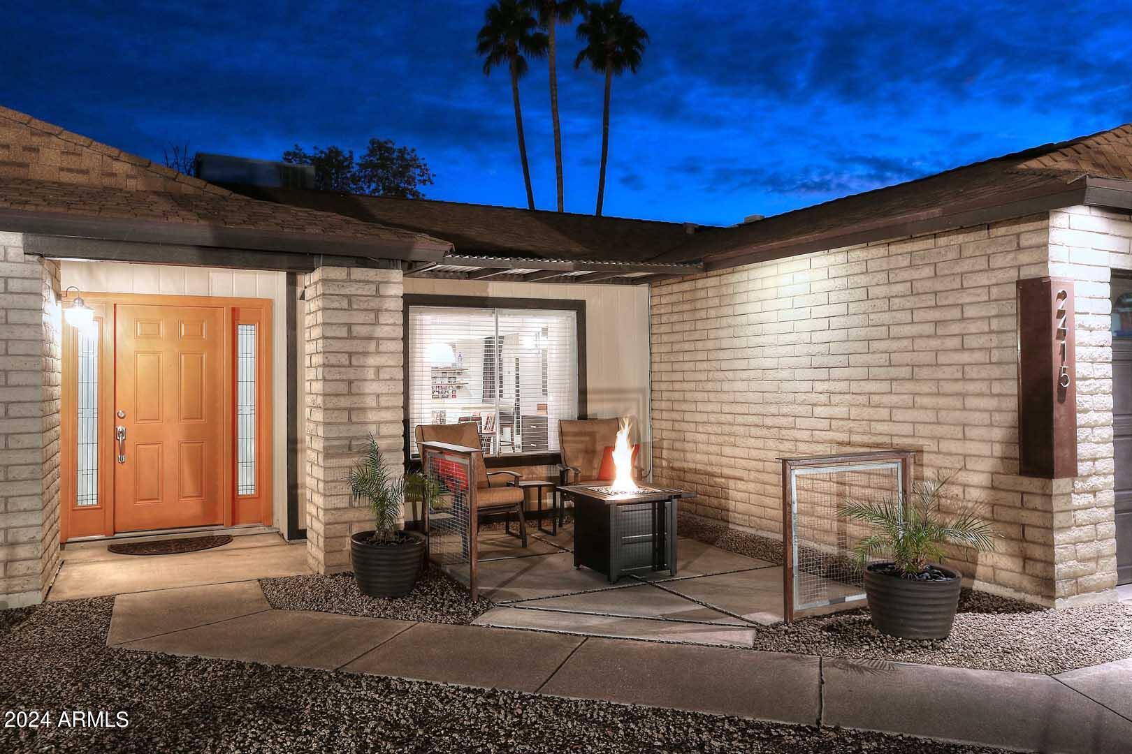 2415 West Redfield Road Phoenix, AZ 85023 - Photo 3 of 71 Night-Front Patio-Entry