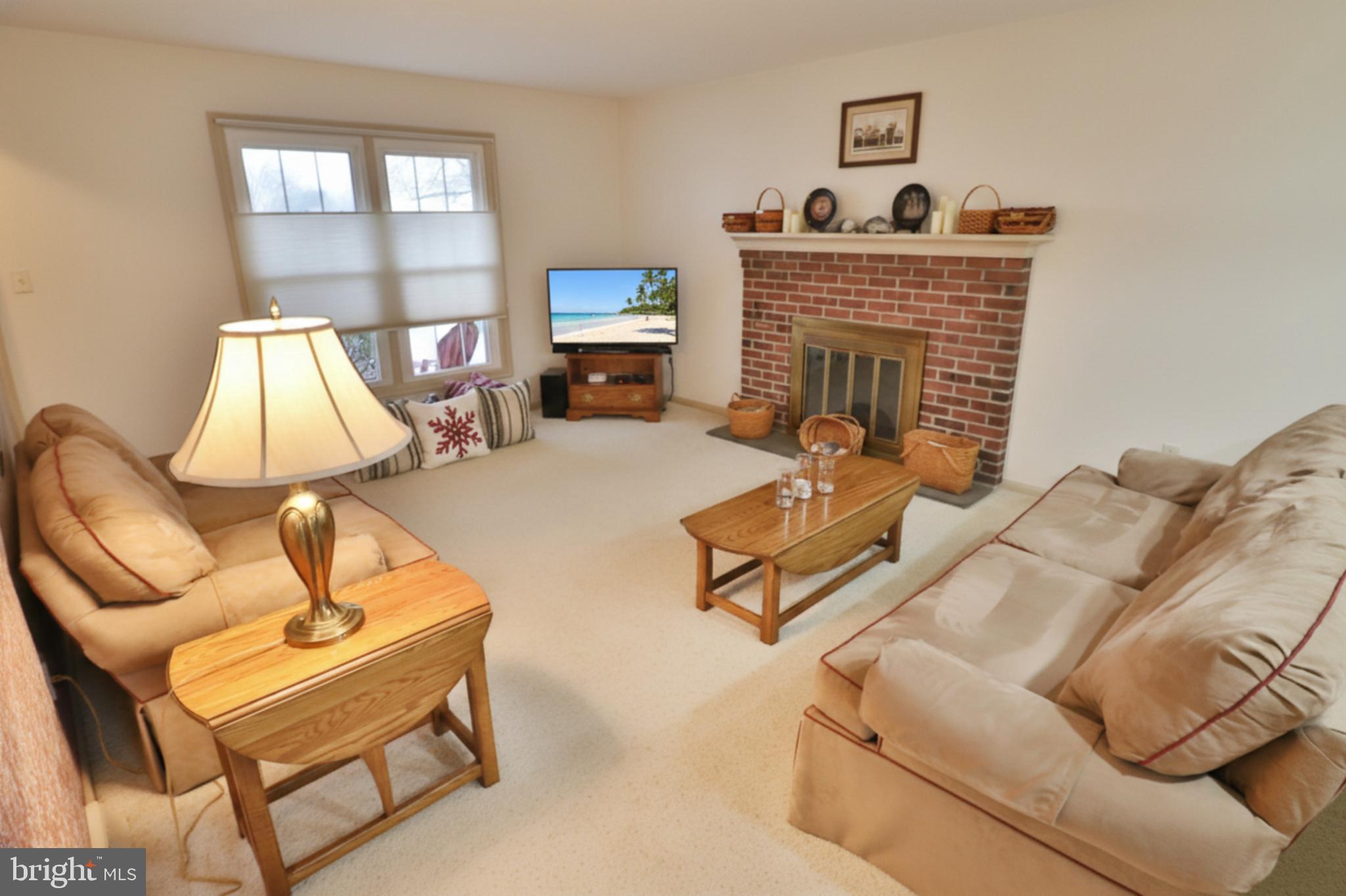 588 Crosswinds Drive Lititz, PA 17543 - Photo 19 of 38 a living room with furniture a flat screen tv and a fireplace