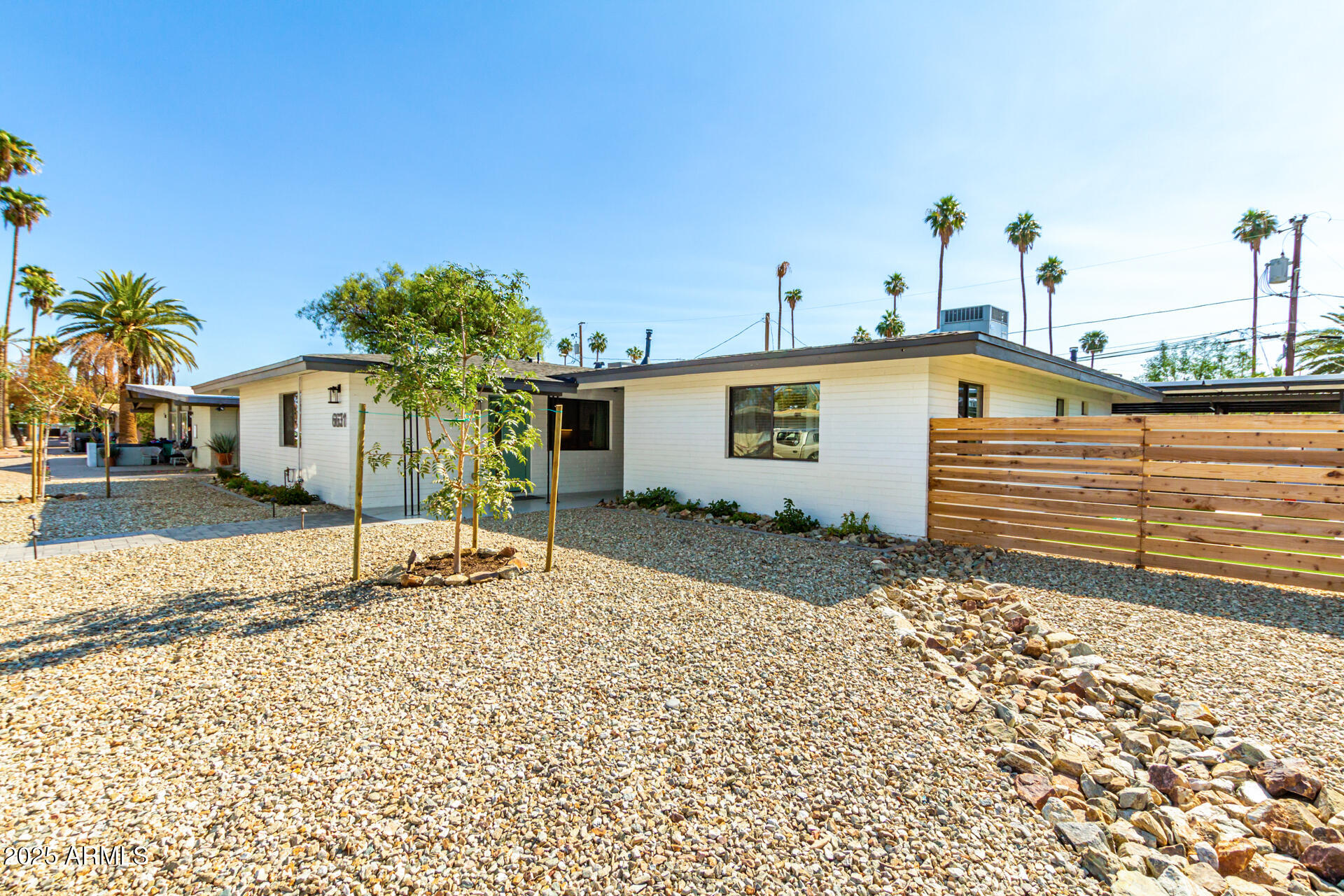 a backyard of a house