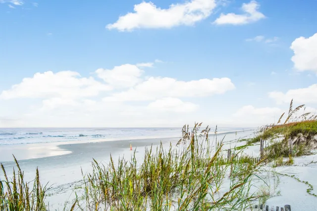 a view of a lake with a building in the background