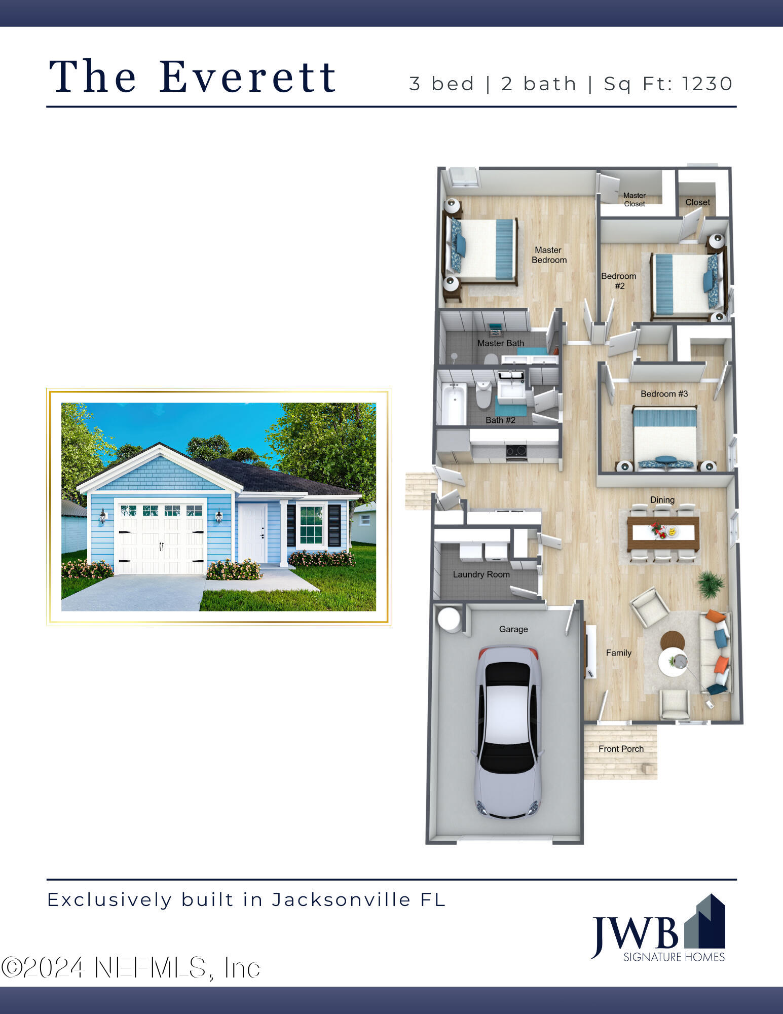 8305 Firetower Road Jacksonville, FL 32210 - Photo 21 of 21 FLOOR PLAN
