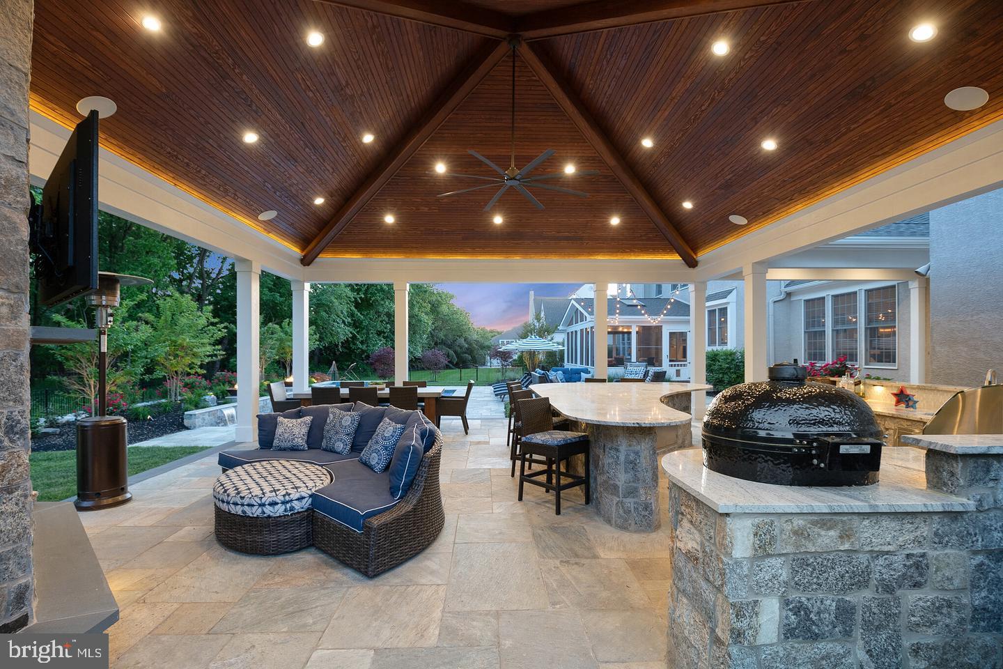 813 Loveland Road Moorestown, NJ 08057 - Photo 33 of 45 Outdoor Cabana and Kitchen