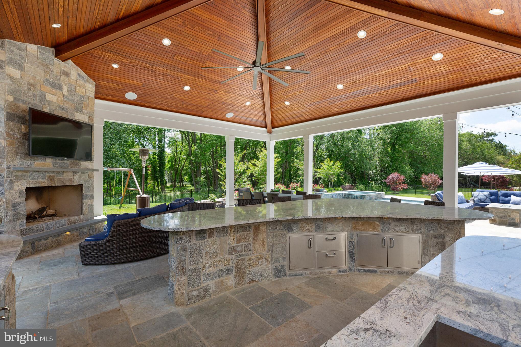 813 Loveland Road Moorestown, NJ 08057 - Photo 35 of 45 Outdoor Cabana and Kitchen