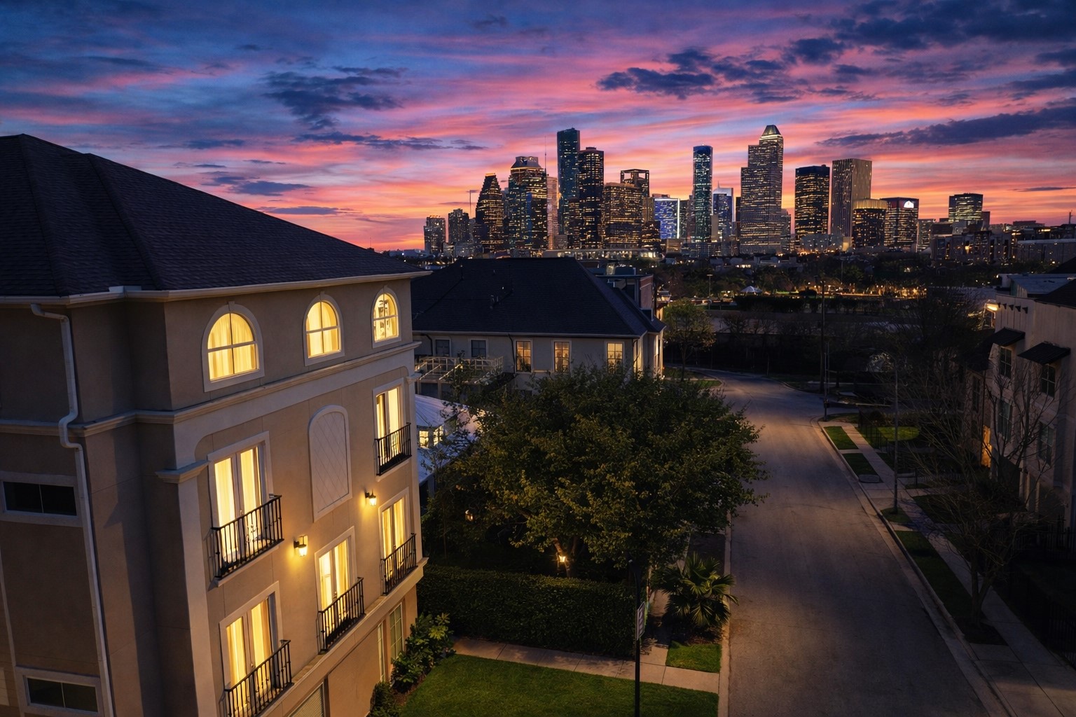 314 West Bell Street, Unit 201 Houston, TX 77019 - Photo 1 of 32 a city view with a lake view