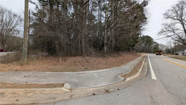a view of a yard with a trees