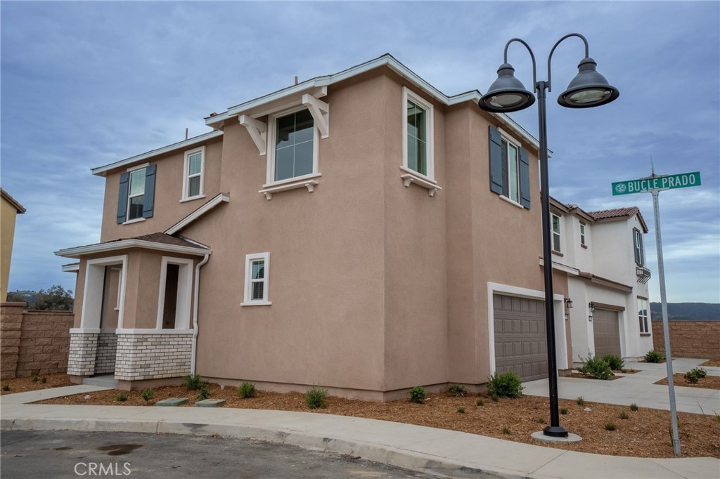 a front view of a house