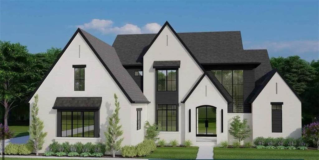 a view of house with yard and green space