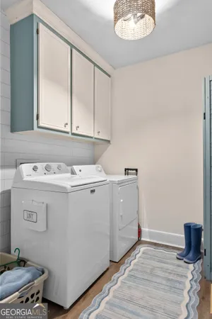 a room with storage and utility