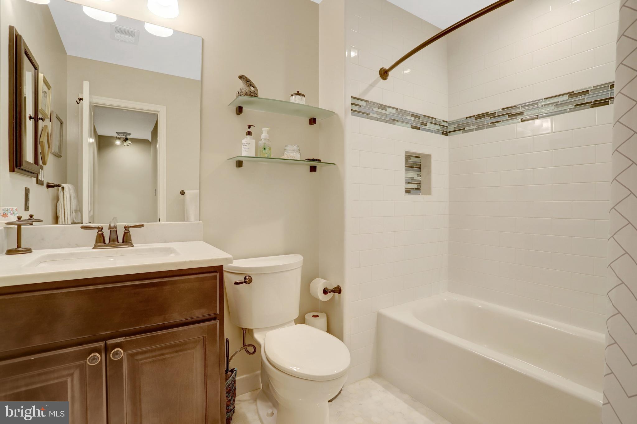 7416 Timberock Road Falls Church, VA 22043 - Photo 35 of 54 Fully Updated Hall Bath on Upper Level