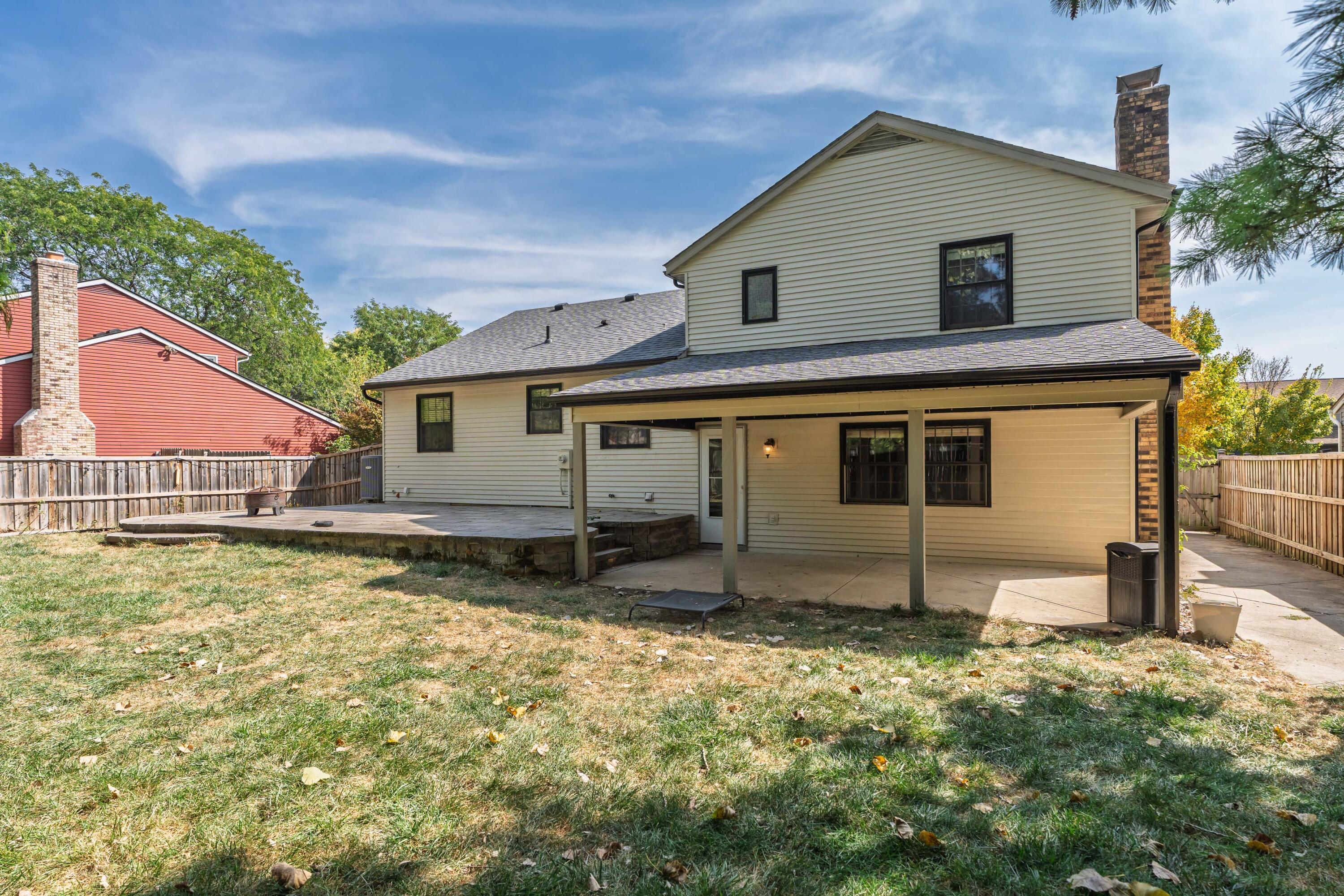 5879 Ravine View Court Columbus, OH 43231 - Photo 33 of 43 Fenced yard, covered patio and large uncovered paver patio! Perfect for enjoyment or entertainment!