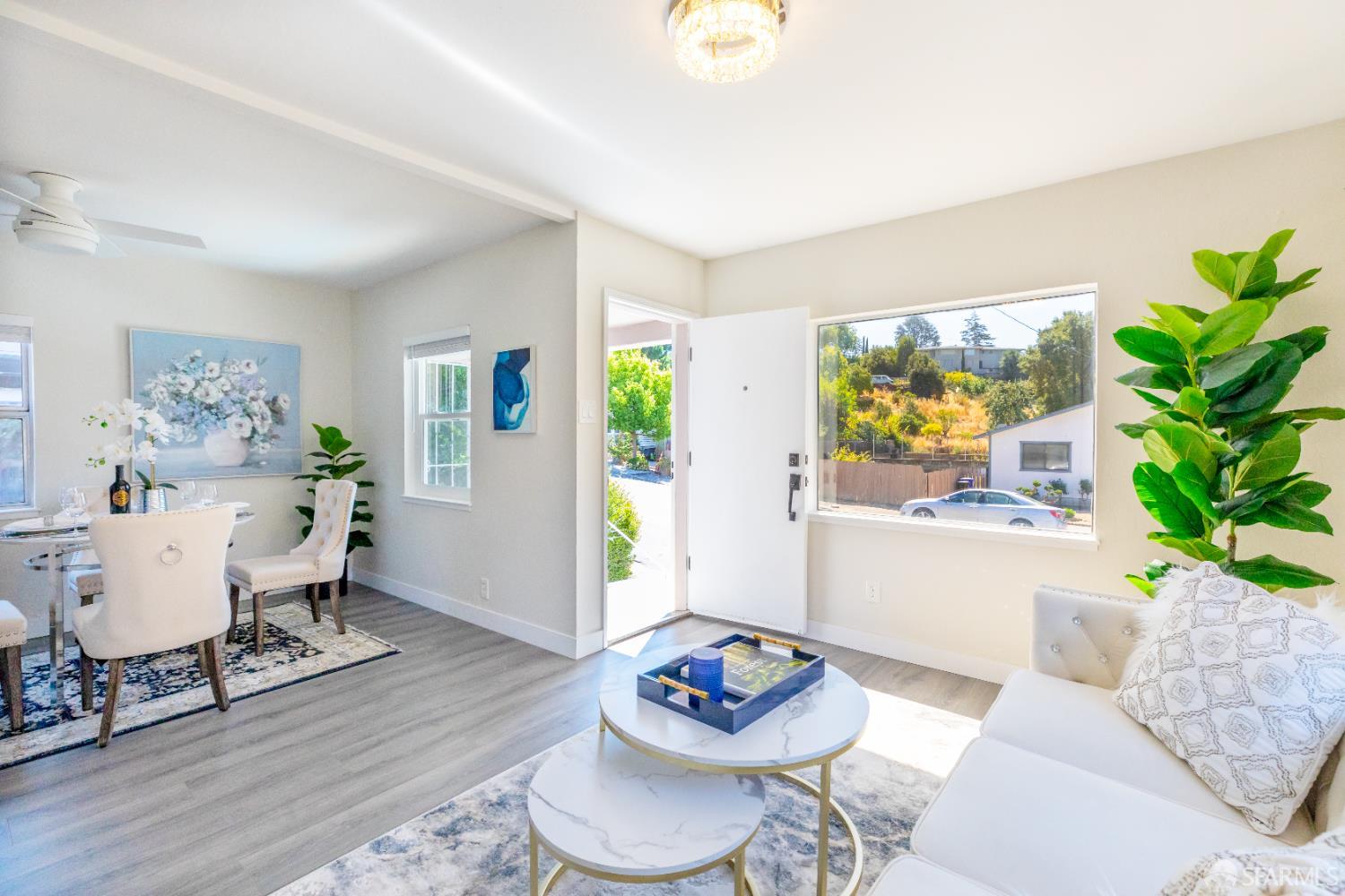 808 Fourth Street Rodeo, CA 94572 - Photo 8 of 70 a living room with furniture and a potted plant