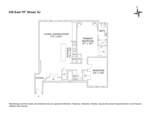 $1,099,000 | 330 East 70th Street, Unit 5J | Lenox Hill