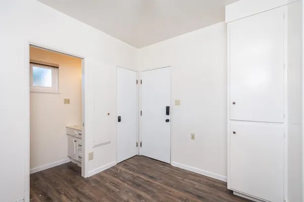 a view of an empty room