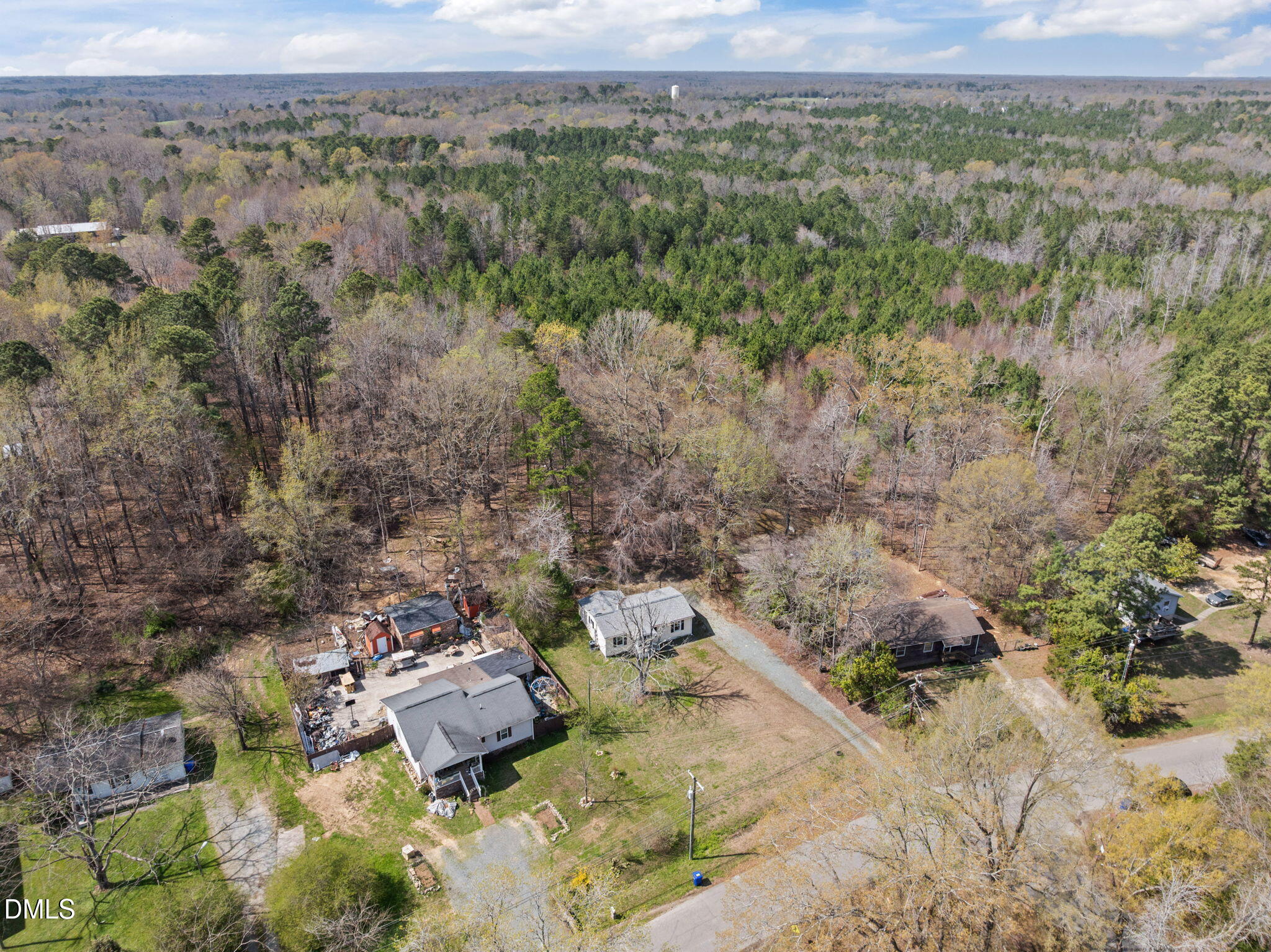 560 Harper Road Hillsborough, NC 27278 - Photo 42 of 44 an aerial view of a house with a yard