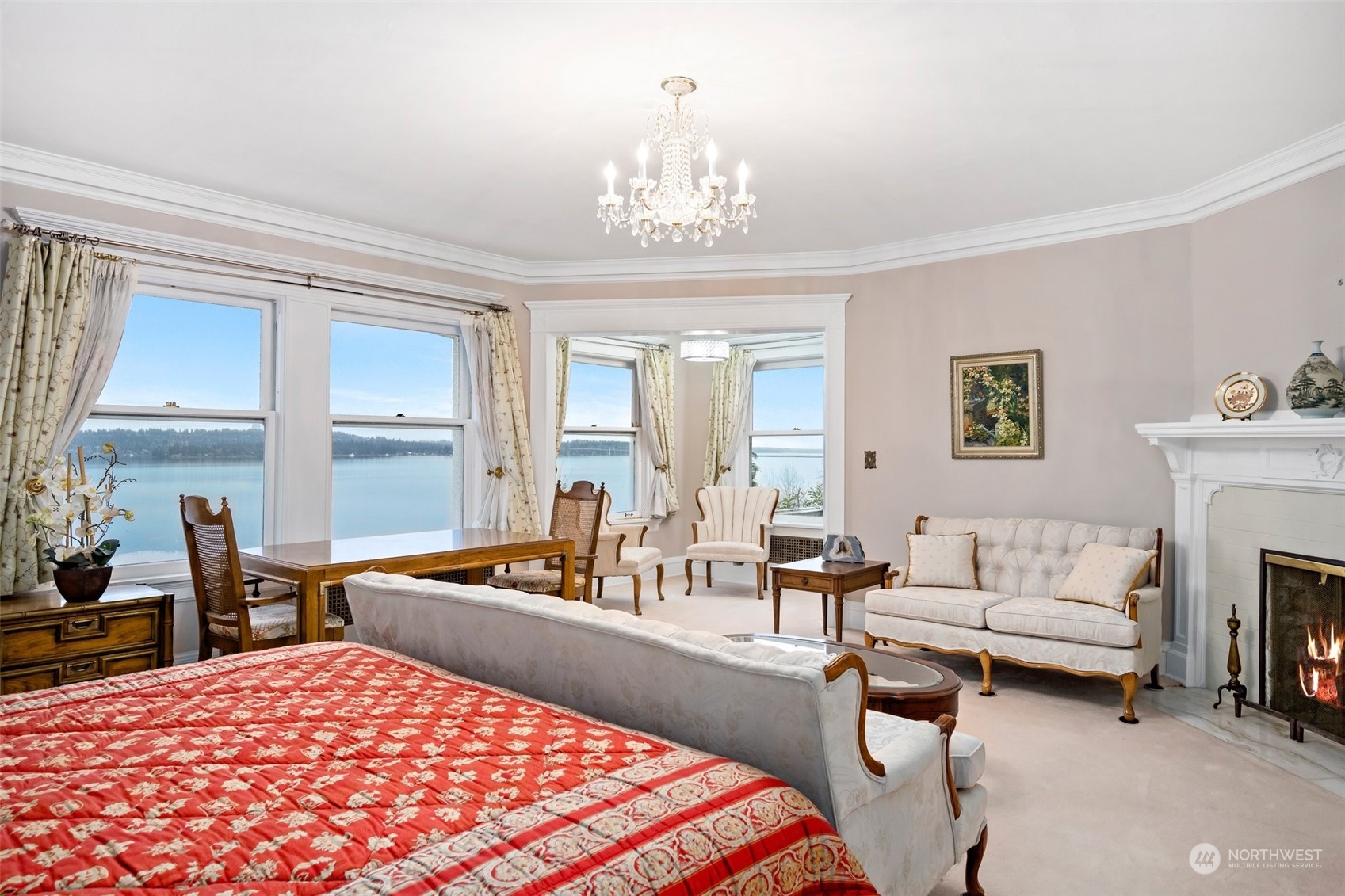 6601 Northeast Windermere Road Seattle, WA 98115 - Photo 24 of 29 a living room with furniture a chandelier and a table