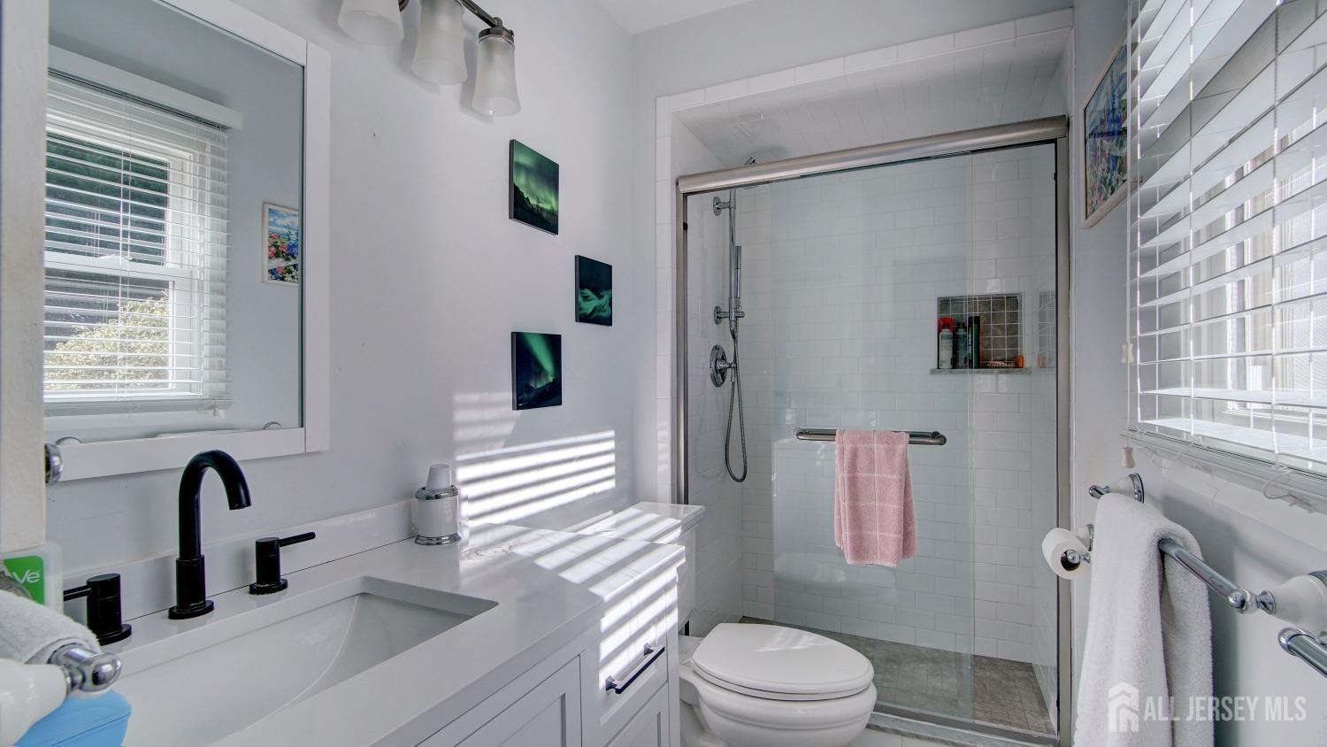 38 Mistletoe Drive Old Bridge, NJ 07747 - Photo 33 of 41 a bathroom with a sink a toilet and shower