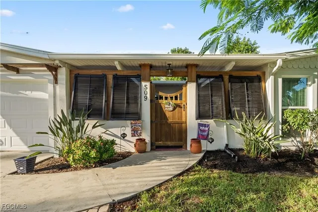 a front view of a house
