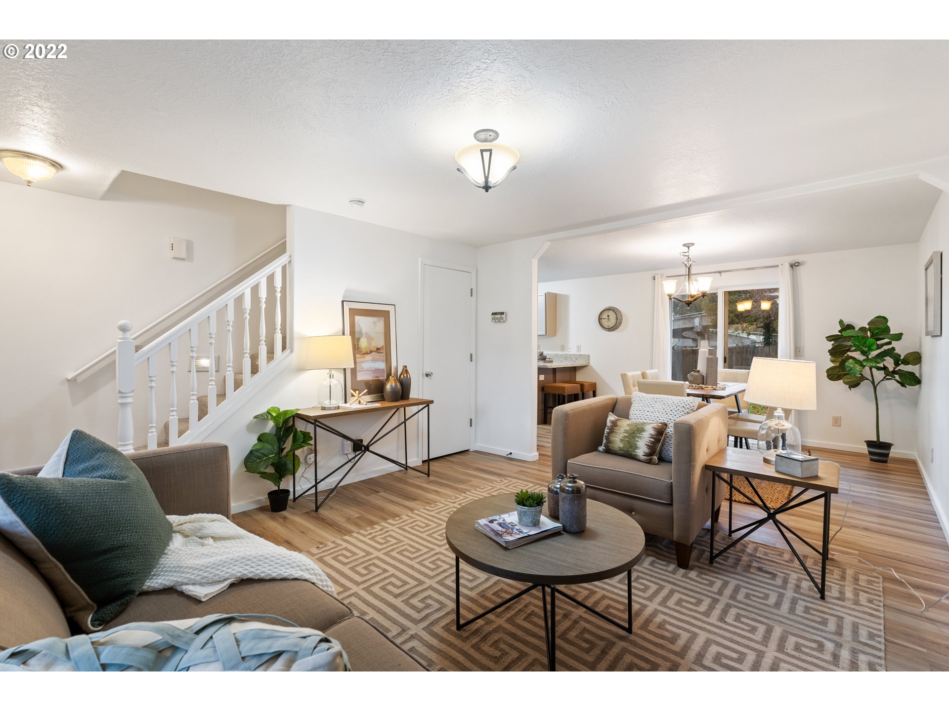4525 North Colonial Avenue Portland, OR 97217 - Photo 3 of 35 a living room with furniture and a wooden floor
