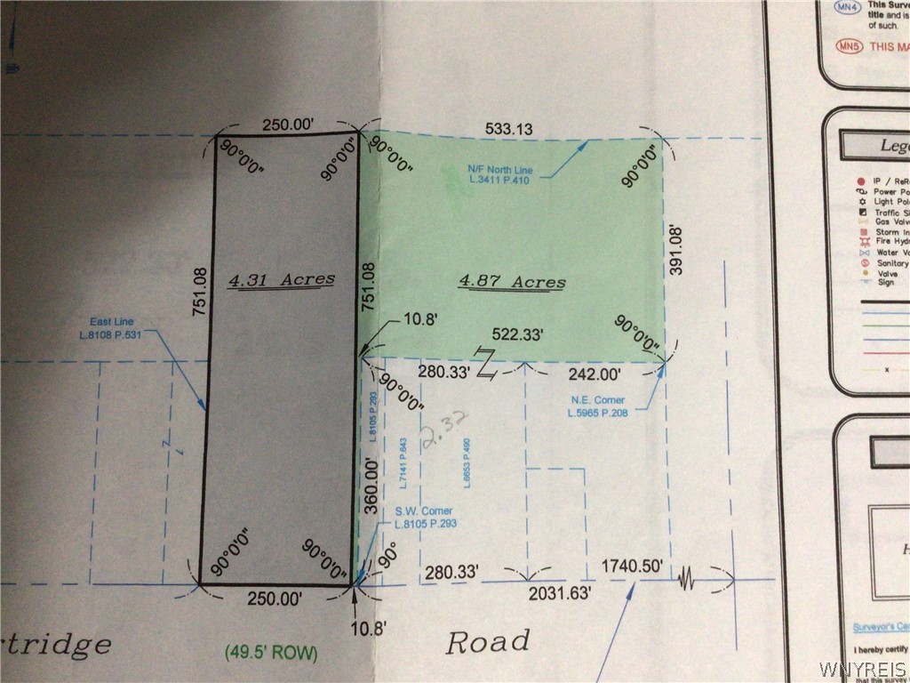 V/l Partridge Road Holland, NY 14080 - Photo 1 of 1 Green area indicates lot lines