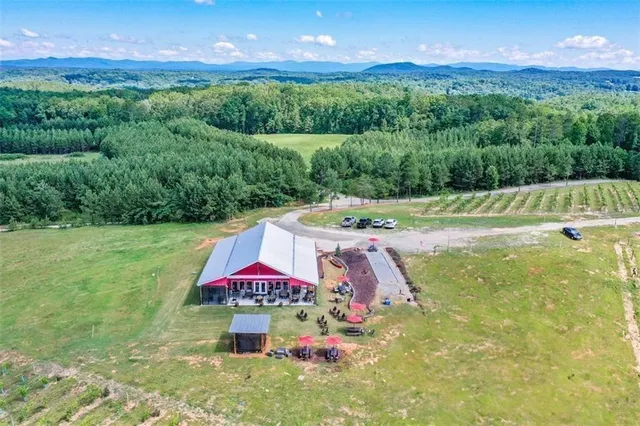 a view of a pathway with a yard