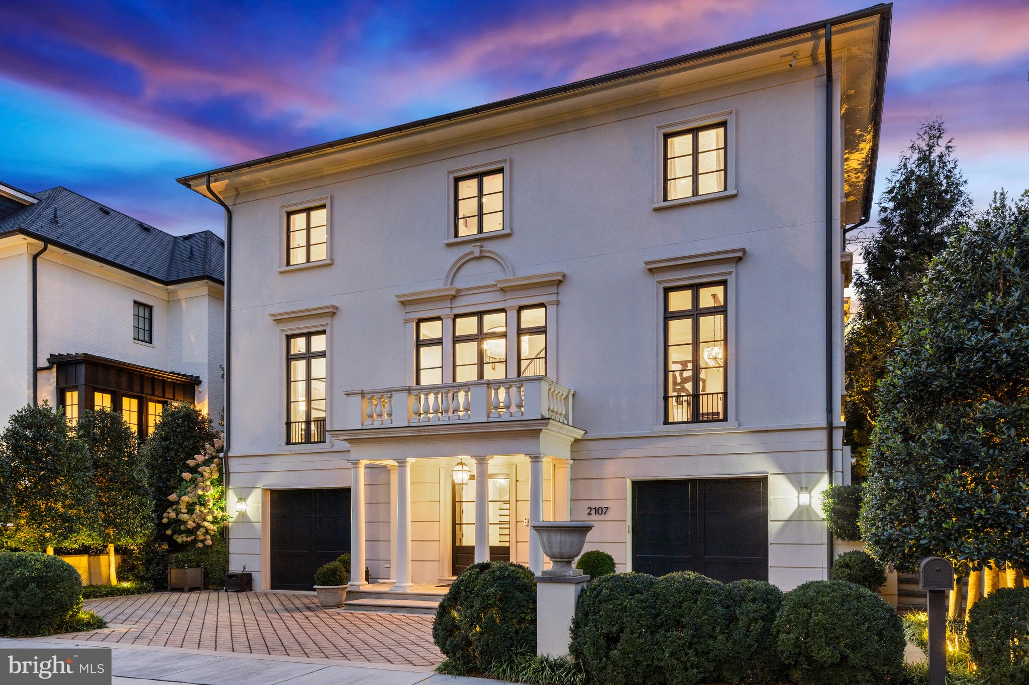 2107 Foxhall Road Northwest Washington, DC 20007 - Photo 5 of 64 Beautifully illuminated at twilight