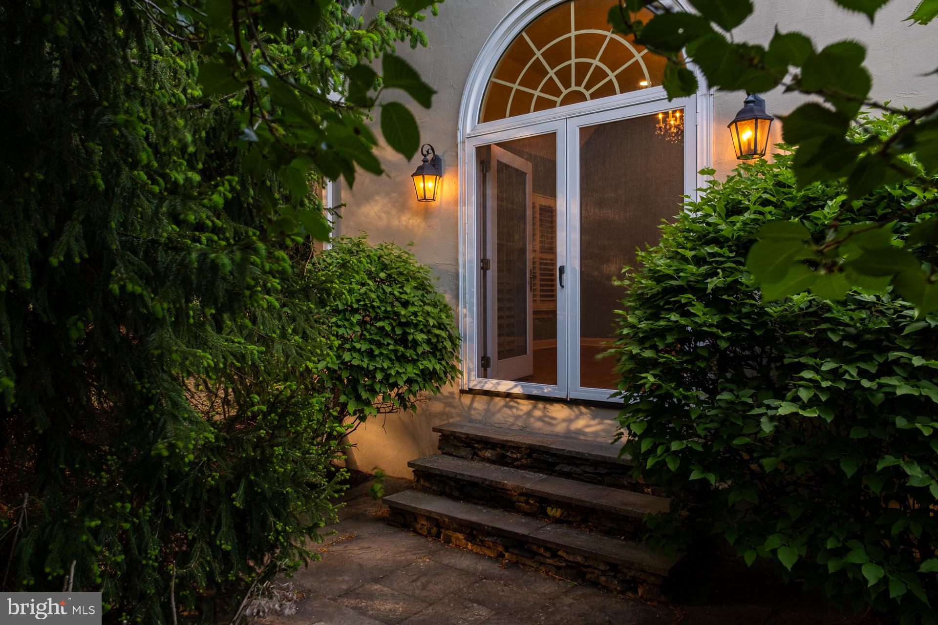 2 Garden Path, Unit 14 Doylestown, PA 18901 - Photo 36 of 36 Charming entrance bathed in twilight.