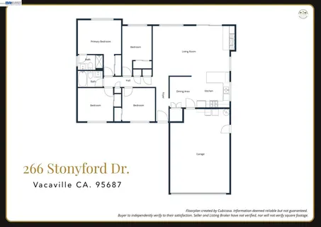 $549,000 | 266 Stonyford Drive, Vacaville, CA 95687