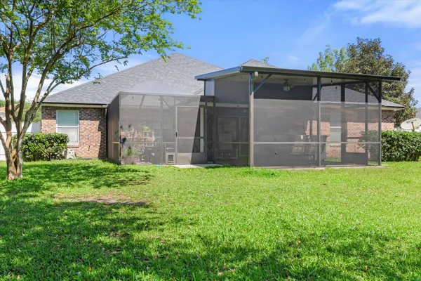 front view of house with a big yard