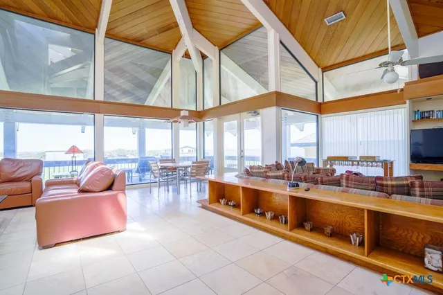 a view of a building with a street