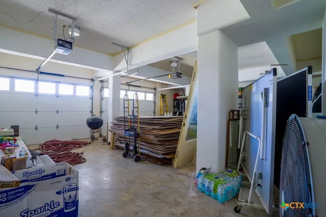 a room with a bed and a table