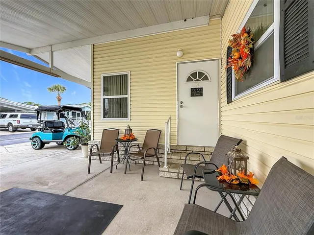 a view of outdoor seating space