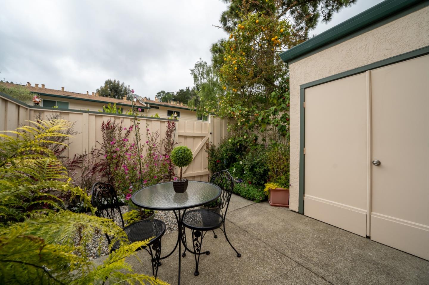 1321 Terra Nova Boulevard Pacifica, CA 94044 - Photo 12 of 39 a backyard of a house with table and chairs