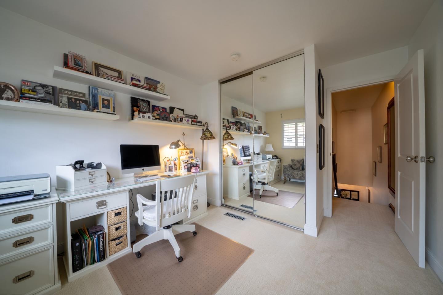 1321 Terra Nova Boulevard Pacifica, CA 94044 - Photo 27 of 39 a workspace with furniture and white cabinets