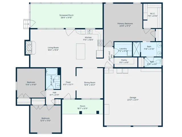 a kitchen with granite countertop a stove microwave and refrigerator