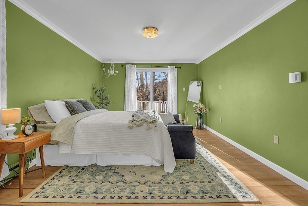 105 Secret Lake Road Phillipston, MA 01331 - Photo 22 of 42 a bed sitting in a bedroom next to a window