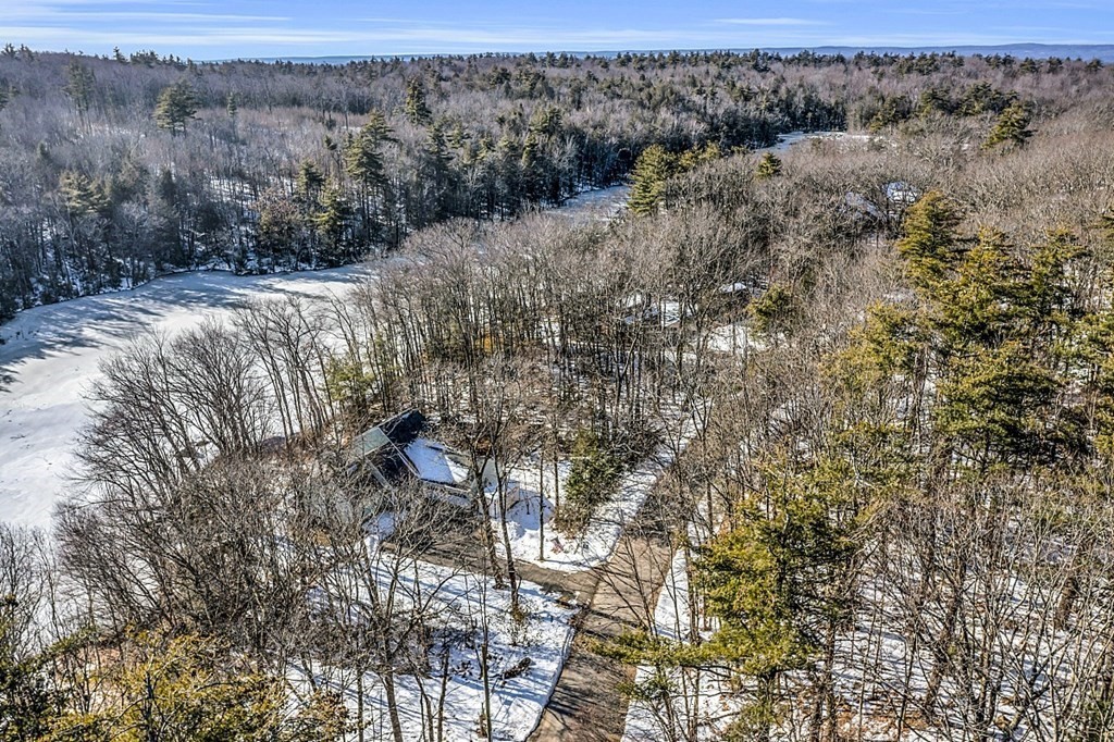 105 Secret Lake Road Phillipston, MA 01331 - Photo 3 of 42 a view of a dry yard with trees