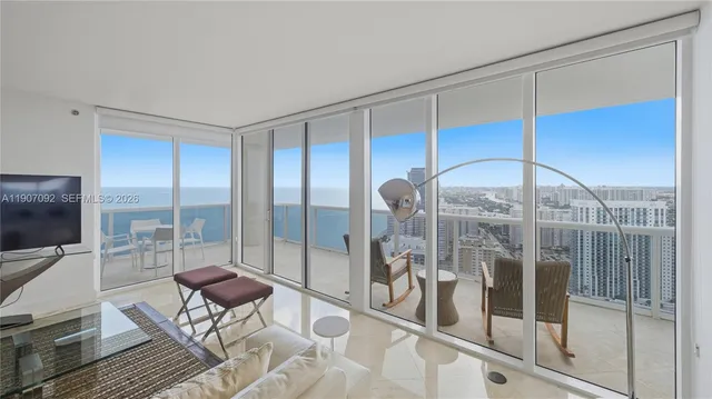 a room with view of living room