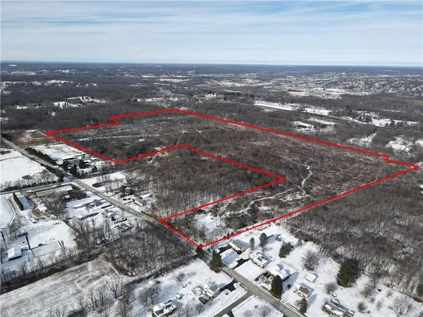 a view of city and mountain