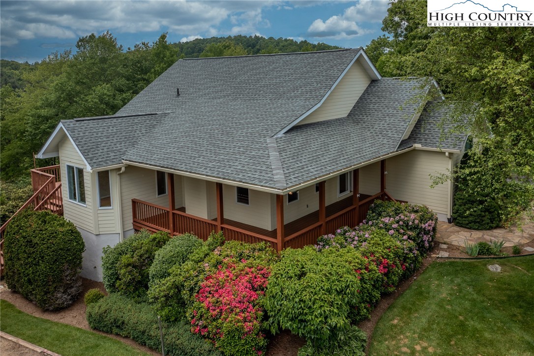 517 Willow Trail Boone, NC 28607 - Photo 24 of 26 an aerial view of a house with a yard and plants
