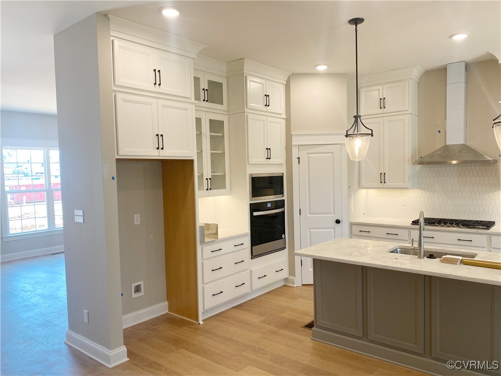 2263 Osborne Rdg Road Rockville, VA 23146 - Photo 7 of 22 a kitchen with stainless steel appliances sink refrigerator and cabinets