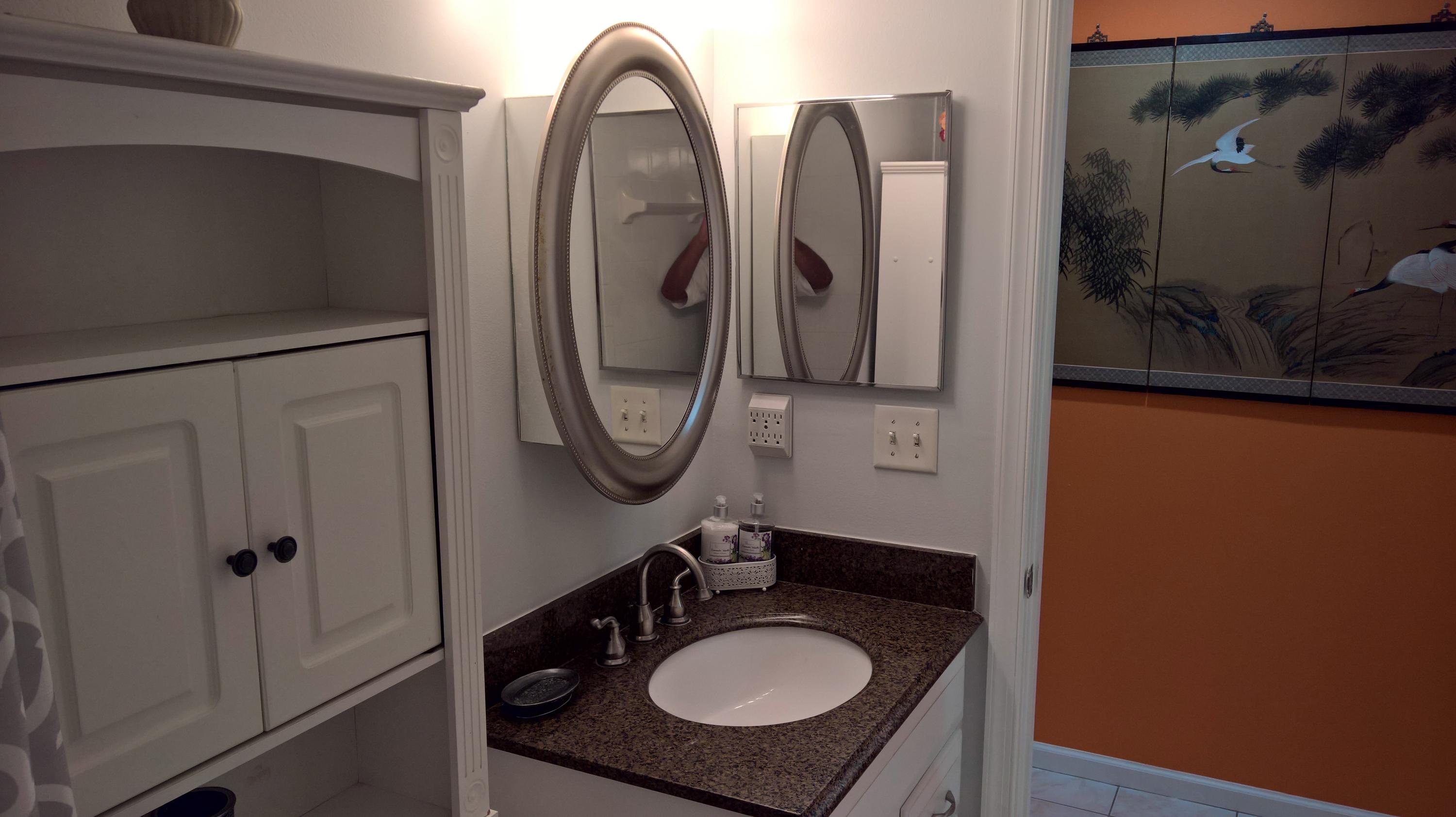 15035 Jackson Road Delray Beach, FL 33484 - Photo 10 of 17 a bathroom with a sink and a mirror