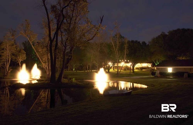 10890 Grant Road Fairhope, AL 36532 - Photo 41 of 42 Fountain and Home Lightin
