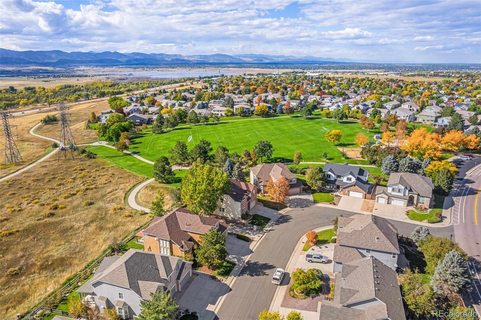 10275 Baneberry Place Highlands Ranch, CO 80129 - Photo 45 of 50 an aerial view of a building with outdoor space