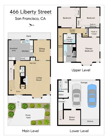 $2,695,000 | 466 Liberty Street, San Francisco, CA 94114