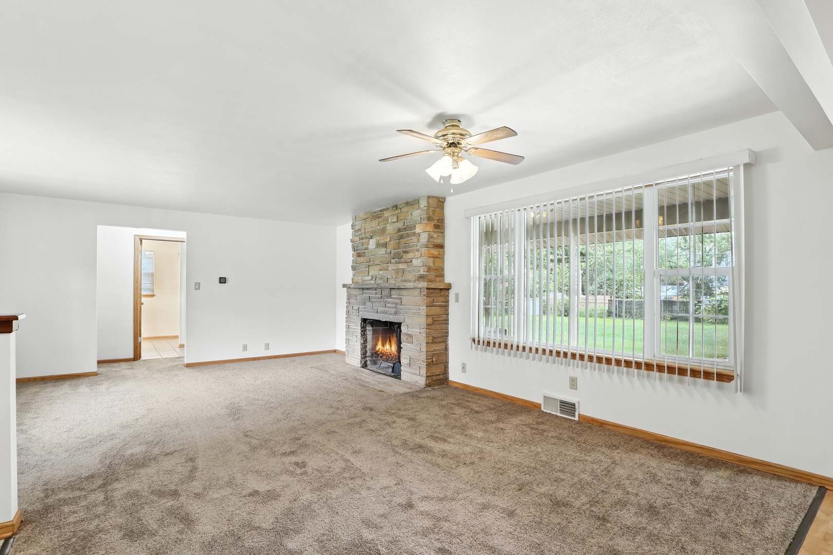 1401 20th Street Zion, IL 60099 - Photo 7 of 30 an empty room with fireplace and windows
