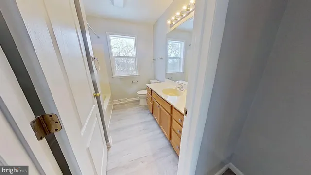 wooden floor in a room