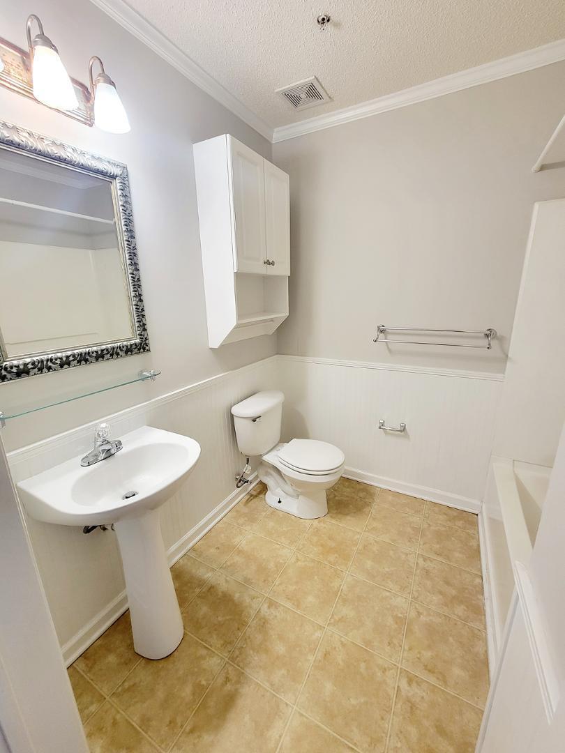3770 Pardue Woods Place, Unit 103 Raleigh, NC 27603 - Photo 37 of 42 a bathroom with a sink a toilet and mirror