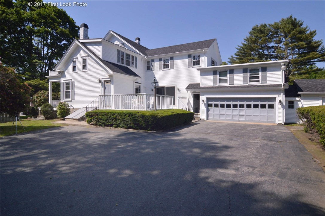 1368 Main Road Tiverton, RI 02878 - Photo 2 of 35 EXTERIOR SIDE WITH ATTACHED GARAGE,WORKSHOP AND BONUS RM W BATH OVER GARAGE