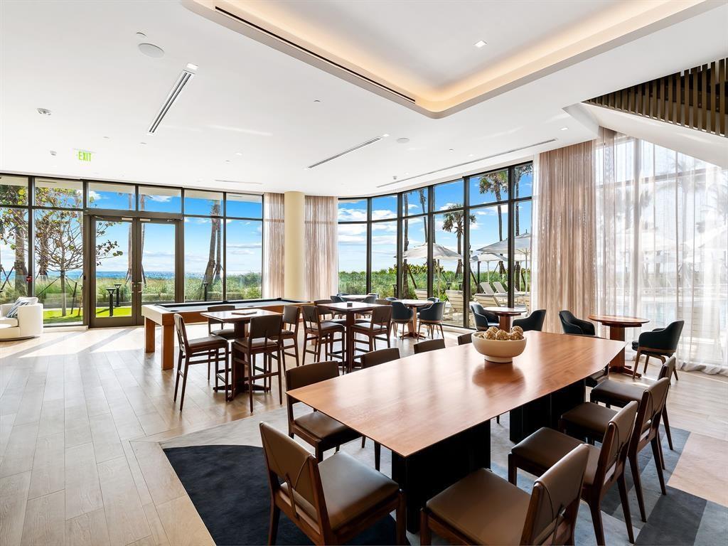 1116 North Ocean Boulevard, Unit 1606 Pompano Beach, FL 33062 - Photo 40 of 83 a view of a dining room with furniture and window