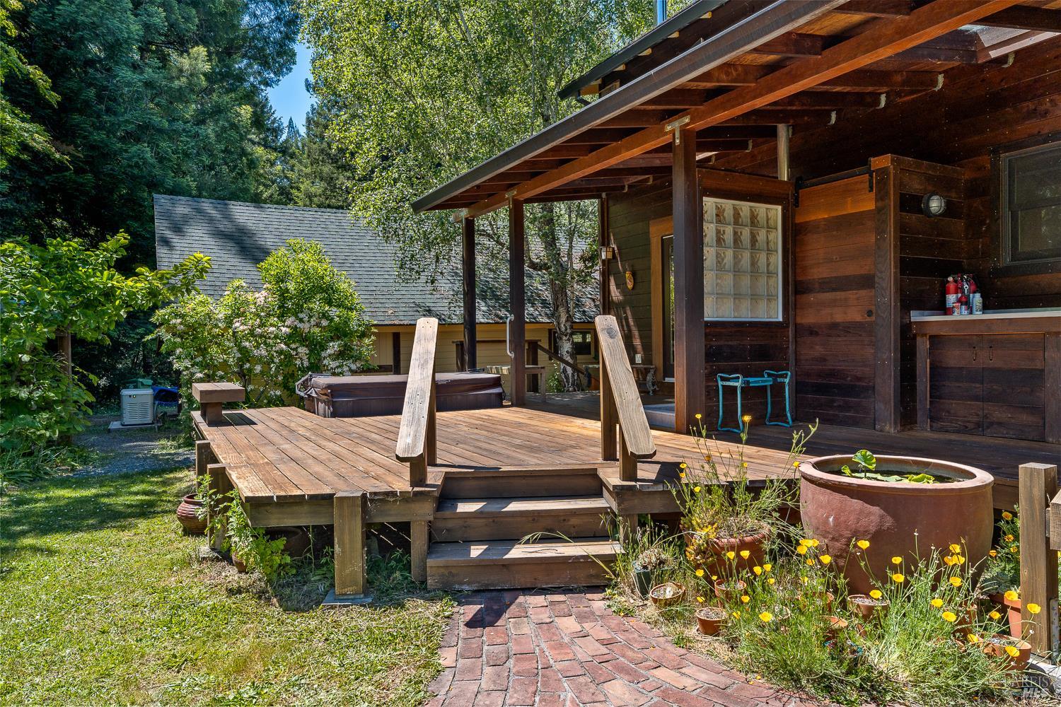 31501 Comptche Ukiah Road Comptche, CA 95427 - Photo 48 of 85 Hot Tub Deck